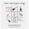 Hannabach Corde per chitarra classica Serie 890 MT per 1/8 chitarra per bambini Mensur: 44-48 cm - Set die 2 corde Sol - 890MT 1/8