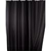 Wenko Tenda doccia antimuffa monocolore nero - antibatterica, lavabile, Poliestere, 180 x 200 cm, Nero