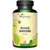 Vegavero PANAX GINSENG COREANO Vegavero® | 4800 mg | con 120 mg di Ginsenosidi | Contro Stanchezza Fisica e Mentale | 120 capsule | Vegan
