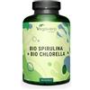 Vegavero SPIRULINA & CLORELLA BIO | 2000 mg dose giornaliera | Detox, Difese Immunitarie e Antiossidante | 240 Capsule | Senza Additivi | Vegan | Vegavero®