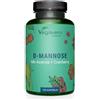 Vegavero D-MANNOSIO Puro 2.000 mg | con Mirtillo Rosso e Vitamina C | 100% NATURALE | Alto Dosaggio | per Cistite e Vie Urinarie | Vegan e Senza Additivi | Testato in laboratorio | 120 capsule