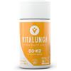Vitalunga High Quality Life Vitamina D3 K2 - Vitamina D3 2000 ui + Vitamina K2 MK7 + Zinco Integratore Altissimo Dosaggio Rinforza Difese Immunitarie Ossa Denti Articolazioni E Muscoli 60 Capsule Made in Italy - Vitalunga