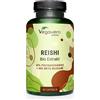 Vegavero REISHI BIO Vegavero® | 40% Polisaccaridi, 30% Beta Glucani e 1% Triterpeni | Senza OGM e con Analisi di Laboratorio | Estratto Biologico Altamente Dosato | Ganoderma Lucidum Puro | Vegan