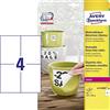 Avery Zweckform etichetta 105 X 148 mm resistente agli agenti atmosferici, WS 20blatt 80st ablã ¶ sbar, 80 Pezzi