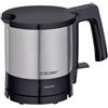 Cloer 4720 Bollitore Elettrico da 1 litro, 2000 W, indicatore del livello dell'acqua interno, protezione contro il surriscaldamento e il funzionamento a secco, nero