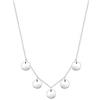 Elli Collana da donna con cerchio Geo piastrine Minimal, in argento Sterling 925