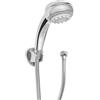 Werkzeyt Set Doccia a 8 Getti con Flessibile e Attacco per Muro, Funzione Anti-Calcare, Diametro 8 cm, Attacco 1/2, Cromato Lucido