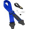 TIGER Ukulele Strap Pack Include Cinghia, Cravatta per Il Collo, Bottone/Pin Terminale e 3 Plettri In Feltro Adatto per Soprano, Concerto, Tenore e Baritono Ukes, Blu