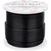 BENECREAT 30m 2mm Filo di Alluminio per Gioielli Filo Metallico Colore Nero per Fabbricazione Braccialetti, Pendenti, Artigianato Calibro 12