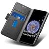 Aunote Cover per Samsung Galaxy S9, Custodia Samsung S9 Portafoglio, Cover Samsung S9 Libro, Flip/Folio Case con [Supporto] [Carta Fessura] [Magnetica]. Nero