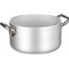 Baldassare Agnelli Pentole Agnelli ALMR110424 Casseruola Cilindrica Alta Radiante, Argento, 24 cm, 1 Pezzo