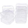BENECREAT 30 Pack 7ml contenitori in plastica Trasparente contenitori di Perline con coperchi Flip-up per Articoli Pillole microsfere Erbe 