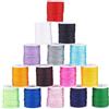 PH PandaHall 15 Colori Filo di Nylon Colorato 0.8mm Filo Nylon per Braccialetti, Corda Macrame per Perline Collana Bracciale Gioielli Lavori a Macramè Artigianato Fai Da Te, 10m/Rotolo
