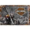 Nostalgic-Art Targa Vintage Harley-Davidson Favourite Ride - Idea Regalo per Amanti di Moto, in Metallo, Design Retro per Decorazione, 20 x 30 cm