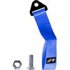 Simoni Racing UTSB Cinghia di Traino Universale in Nylon Blu con Staffa in Acciaio Inox Nero, Portata 3000 kg, Lunghezza 28 cm, Foro di Attacco 15 mm, per Uso in Pista e Track Day