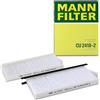 Mann Filter MANN-FILTER CU 2418-2 Filtro aria cabina (set da 2) - per Autovetture + veicoli commeriali