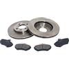 MAPCO Set Di Dischi Disco Freno Assale anteriore 256 ventilato - Pastiglia Freno Compatibilità con VW Golf 3 1H1 POLO 6N2 Polo Hatchback 6N1 Lupo 6X1, 6E1, SEAT Ibiza II 6K1