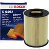 BOSCH Filtro aria F026400492 | Compatibile con: FORD C-MAX, C-MAX II, FOCUS II, FOCUS II Cabriolet, FOCUS II Stufenheck, FOCUS II Turnier, FOCUS III