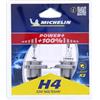 MICHELIN 8734 Lampada Auto, Power +80%, 2 H4, 12 V, 60/55 W