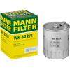 Mann Filter MANN-FILTER WK 822/1 Filtro carburante - per Autovetture + veicoli commeriali