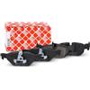 febi bilstein 16533 pastiglie freno (posteriore) - set di 4 pastiglie disco | BMW