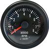 Simoni Racing Strumento TM/B Black line Strumento Contagiri 0-8000 RPM Universale per Auto o Camion, con Display Retroilluminato