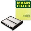 Mann Filter MANN-FILTER CU 23 000-2 Filtro aria cabina (set da 2) - per Autovetture + veicoli commeriali
