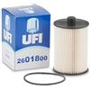 UFI Filters, Filtro Gasolio 26.018.00, Filtro Gasolio per Ricambio, Adatto a Auto, Applicabile su Modelli Volvo S60, S80, V70, XC70. XC90