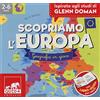 GRIBAUDO Scopriamo l'Europa. Geografia in gioco. Ispirato agli studi Glenn Doman. Con 80 carte. Con poster