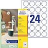 Avery Zweckform Avery L3415-100 - Etichette rotonde ad alta visibilità, riutilizzabili, per adesivi pubblicitari, ad esempio offerte speciali, diametro 40 mm, 100 fogli