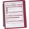 Durable 555103 Vario Wall 5, Leggio da Parete, 5 Pannelli, Formato A4, Cavalierini Rimovibili, Rosso