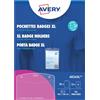 Avery Zweckform Avery Italia 4834XL - 50 porta badge trasparenti grande formato A6, 52 inserti in carta certificata FSC® inclusi stampabili laser e inkjet