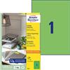 Avery Zweckform Avery Universal Labels, Green 210x297mm