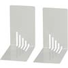 Wedo 1021037 Reggilibri in Metallo, Stretti, 14 x 8,5 x 14 cm, Grigio