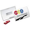 Durable Portanome Click Fold con magnete, portabadge convesso, apertura a scatto, 54 x 90 mm, trasparente, conf. 10 pezzi, 821519