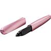 Pelikan Twist Girly Rose, Penna Roller Sferografica Ergonomica, per Destrimani e Mancini, per Scuola e Ufficio, Punta M Indeformabile, 2 Cartucce KM Blu Incluse, Ricaricabile