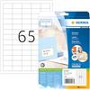 HERMA Special - Selbstklebende Adressenetiketten - Weiß - 38.1 x 21.2 mm 1625 Stck. (25 Bogen x 65)