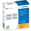 Herma Number labels duplicate numbers self-adhesive blue printed