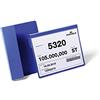 Durable 172207 - Buste con Aletta Pieghevole di Aggancio (A5 Orizzontale), 230 x 259 x 0.6 mm (L x H x P), Confezione da 50 Pezzi, Blu