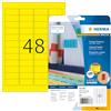 HERMA Etichette Gialle, 45,7 x 21,2 mm, 960 Etichette A4 Adesive, Stampante, Logistica, Magazzino