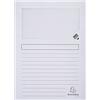 Exacompta 50110E - Lote de 100 Subcarpetas Forever® 120 con Ventana e Impresas, Color Blanco