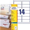 AVERY Zweckform Inkjet Adress-Etiketten, 99,1 x 38,1 mm