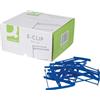 Q-Connect E-Clip - Confezione da 100 clip, blu