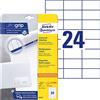 Avery Zweckform WTD - Etichette universali 70 x 37 mm, per stampe, formato A4, colore: Bianco