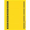 Leitz Etichette adesive A4 stampabili al PC per raccoglitori a leva in cartone, Formato corto e largo, Giallo, 61,5 x 192 mm, Cartoncino, 16852015, Confezione da 100