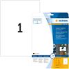 HERMA Special - Selbstklebende, Matte Etiketten aus Polyethylen-Folie für den Außenbereich - Weiß - A4 (210 x 297 mm) 10 Etikett(en)