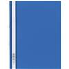 Durable 258006 - Cartellina Clear View, occhielli per archiviazione, f.to A4+, fronte trasparente e retro colorato, azzurro, confezione da 25 pezzi