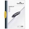 Durable 226004 - Swingclip, Cartellina Portadocumenti con Clip Laterale Ellittica, Capacità 30 Fogli, Formato A4, Confezione da 25 Pezzi, Giallo
