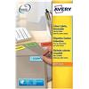 Avery Coloured Labels Laser 24 per Sheet 63.5x33.9mm Yellow Ref L6035-20 [480 Labels]