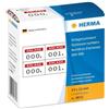 Herma Enclosure numbers self-adh. 2 labels printed in row red